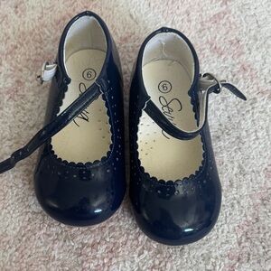 Patent Mary Jane Dress Shoes for Kids in Navy